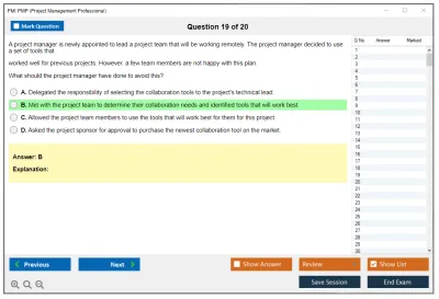 PMI PMP Project Management Professional  (2025 Version) Practice test exam simulator test engine exam Prep practice test questions answers Image 19