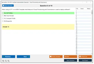 ServiceNow CIS-CPG Certified Implementation Specialist - Cloud Provisioning and Governance Practice test exam simulator test engine exam Prep practice test questions answers Image 8