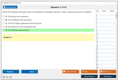 LPI 202-450 LPIC-2 - Exam 202 (part 2 of 2), version 4.5 Practice test exam simulator test engine exam Prep practice test questions answers Image 7