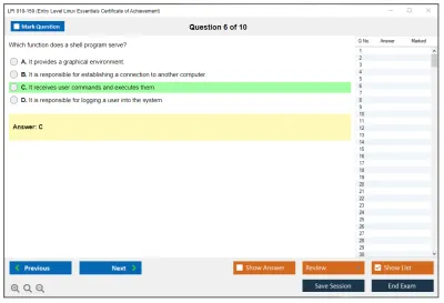 LPI 010-150 Linux Essentials Certificate Exam, version 1.5 Practice test exam simulator test engine exam Prep practice test questions answers Image 6