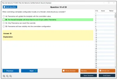 Palo Alto Networks PCNSE Palo Alto Networks Certified Security Engineer (PCNSE) PAN-OS 11.0 Practice test exam simulator test engine exam Prep practice test questions answers Image 19
