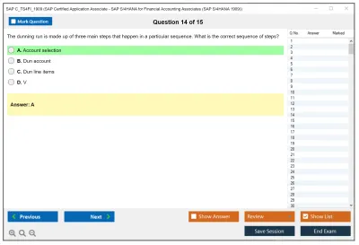 SAP C_TS4FI_1909 SAP Certified Application Associate - SAP S/4HANA for Financial Accounting Associates (SAP S/4HANA 1909) Practice test exam simulator test engine exam Prep practice test questions answers Image 14