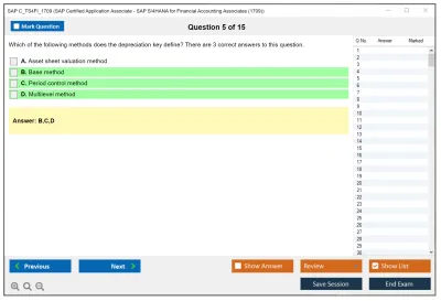 SAP C_TS4FI_1709 SAP Certified Application Associate - SAP S/4HANA for Financial Accounting Associates (1709) Practice test exam simulator test engine exam Prep practice test questions answers Image 5