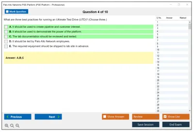 Palo Alto Networks PSE-Platform PSE Platform – Professional Practice test exam simulator test engine exam Prep practice test questions answers Image 4