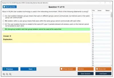 Huawei H12-723 Huawei Certified ICT Professional - Constructing Terminal Security System Practice test exam simulator test engine exam Prep practice test questions answers Image 11