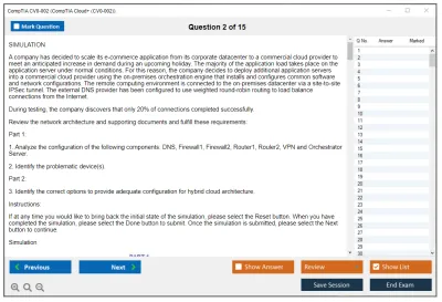 CompTIA CV0-002 CompTIA Cloud+ (CV0-002) Practice test exam simulator test engine exam Prep practice test questions answers Image 2