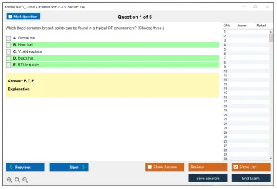 Fortinet NSE7_OTS-6.4 Fortinet NSE 7 - OT Security 6.4 Practice test exam simulator test engine exam Prep practice test questions answers Image 1