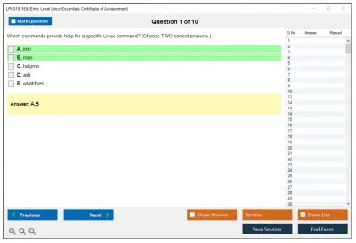 LPI 010-150 Linux Essentials Certificate Exam, version 1.5 Practice test exam simulator test engine exam Prep practice test questions answers Image 1