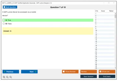 SAP C_LUMIRA_23 SAP Certified Application Associate - SAP Lumira Designer 2.3 Practice test exam simulator test engine exam Prep practice test questions answers Image 7