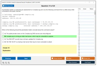 CompTIA CAS-003 CompTIA Advanced Security Practitioner (CASP) CAS-003 Practice test exam simulator test engine exam Prep practice test questions answers Image 15