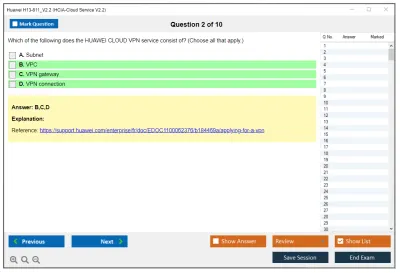 Huawei H13-811_V2.2 HCIA-Cloud Service V2.2 Practice test exam simulator test engine exam Prep practice test questions answers Image 2