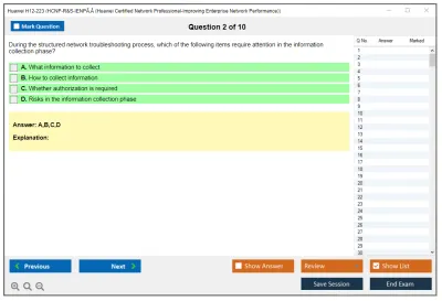 Huawei H12-223 HCNP-R&amp;S-IENPÃ‚Â (Huawei Certified Network Professional-Improving Enterprise Network Performance) Practice test exam simulator test engine exam Prep practice test questions answers Image 2
