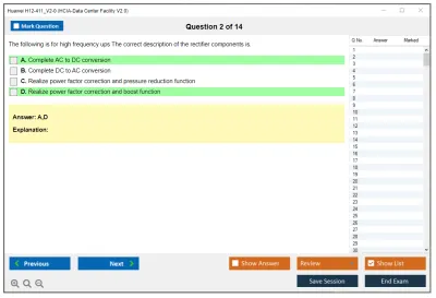 Huawei H12-411_V2.0 HCIA-Data Center Facility V2.0 Practice test exam simulator test engine exam Prep practice test questions answers Image 2
