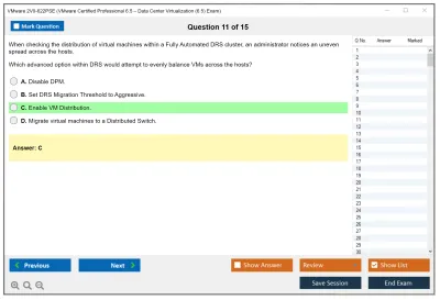 VMware 2V0-622PSE VMware Certified Professional 6.5 – Data Center Virtualization (6.5) Exam Practice test exam simulator test engine exam Prep practice test questions answers Image 11