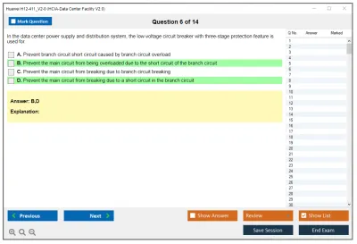 Huawei H12-411_V2.0 HCIA-Data Center Facility V2.0 Practice test exam simulator test engine exam Prep practice test questions answers Image 6