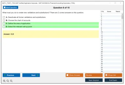 SAP C_TS4FI_1709 SAP Certified Application Associate - SAP S/4HANA for Financial Accounting Associates (1709) Practice test exam simulator test engine exam Prep practice test questions answers Image 6