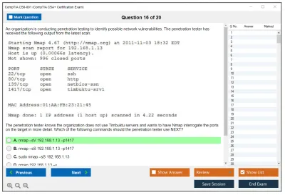 CompTIA CS0-001 CompTIA CSA+ Certification Exam Practice test exam simulator test engine exam Prep practice test questions answers Image 16