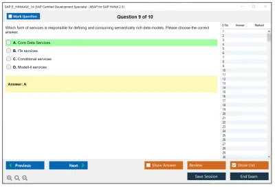 SAP E_HANAAW_14 SAP Certified Development Specialist - ABAP for SAP HANA 2.0 Practice test exam simulator test engine exam Prep practice test questions answers Image 9