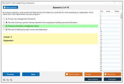 DSCI DCPP-01 DSCI certified Privacy Professional (DCPP) Practice test exam simulator test engine exam Prep practice test questions answers Image 2