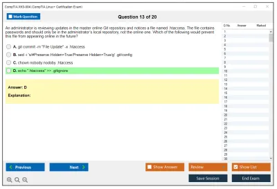 CompTIA XK0-004 CompTIA Linux+ Certification Exam Practice test exam simulator test engine exam Prep practice test questions answers Image 13
