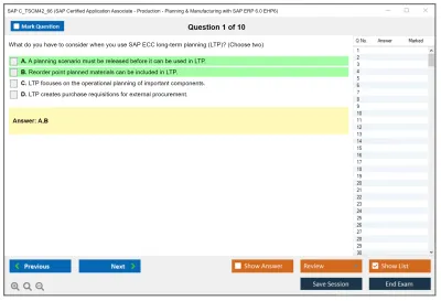 SAP C_TSCM42_66 SAP Certified Application Associate - Production - Planning &amp; Manufacturing with SAP ERP 6.0 EHP6 Practice test exam simulator test engine exam Prep practice test questions answers Image 1