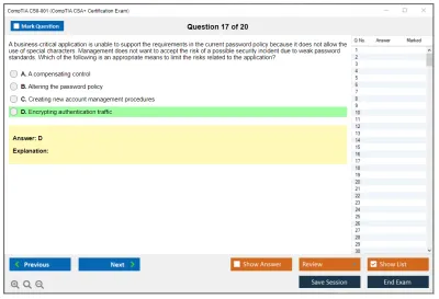 CompTIA CS0-001 CompTIA CSA+ Certification Exam Practice test exam simulator test engine exam Prep practice test questions answers Image 17