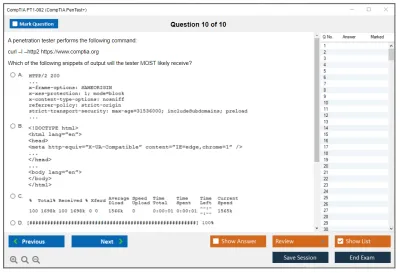 CompTIA PT1-002 CompTIA PenTest+ Practice test exam simulator test engine exam Prep practice test questions answers Image 10