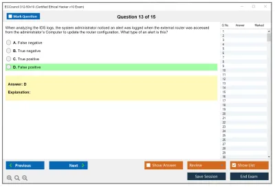 ECCouncil 312-50v10 Certified Ethical Hacker v10 Exam Practice test exam simulator test engine exam Prep practice test questions answers Image 13