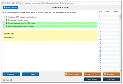 SAP C_S4CSC_2208 SAP Certified Application AssociateSAP S/4HANA Cloud (public)Supply Chain Implementation Practice test exam simulator test engine exam Prep practice test questions answers Image 3