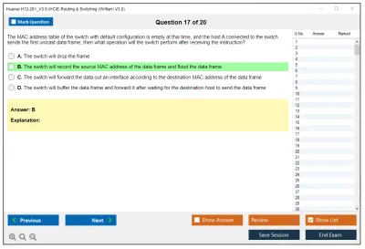 Huawei H12-261_V3.0 HCIE-Routing & Switching (Written) V3.0 Practice test exam simulator test engine exam Prep practice test questions answers Image 17
