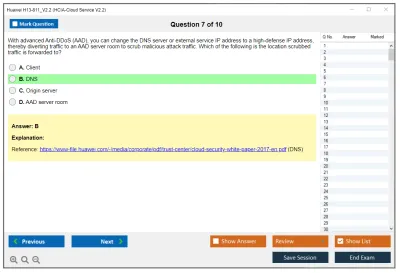 Huawei H13-811_V2.2 HCIA-Cloud Service V2.2 Practice test exam simulator test engine exam Prep practice test questions answers Image 7