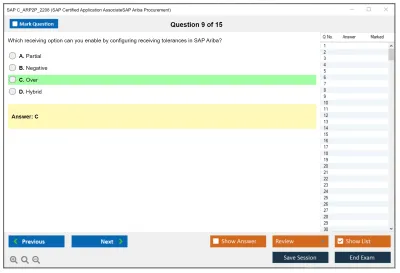 SAP C_ARP2P_2208 SAP Certified Application AssociateSAP Ariba Procurement Practice test exam simulator test engine exam Prep practice test questions answers Image 9