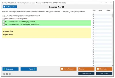 SAP C_S4FTR_2020 SAP Certified Application Associate - Treasury with SAP S/4HANA (SAP S/4HANA 2020) Practice test exam simulator test engine exam Prep practice test questions answers Image 7