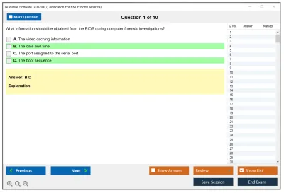 Guidance Software GD0-100 Certification Exam For ENCE North America Practice test exam simulator test engine exam Prep practice test questions answers Image 1