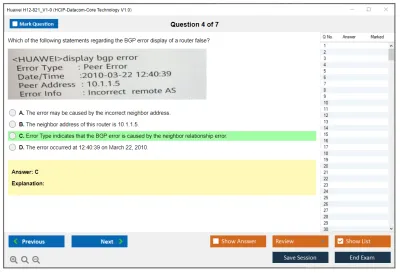 Huawei H12-821_V1-0 HCIP-Datacom-Core Technology V1.0 Practice test exam simulator test engine exam Prep practice test questions answers Image 4