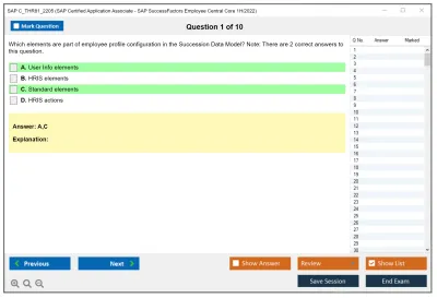 SAP C_THR81_2205 SAP Certified Application Associate - SAP SuccessFactors Employee Central Core 1H/2022 Practice test exam simulator test engine exam Prep practice test questions answers Image 1