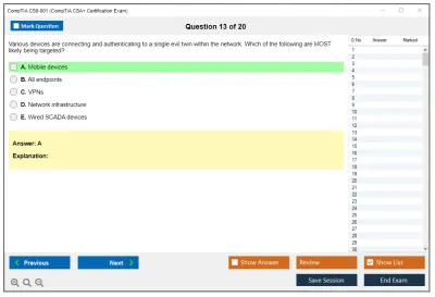 CompTIA CS0-001 CompTIA CSA+ Certification Exam Practice test exam simulator test engine exam Prep practice test questions answers Image 13