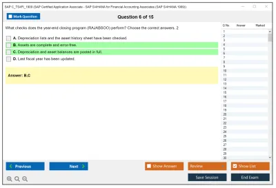 SAP C_TS4FI_1909 SAP Certified Application Associate - SAP S/4HANA for Financial Accounting Associates (SAP S/4HANA 1909) Practice test exam simulator test engine exam Prep practice test questions answers Image 6