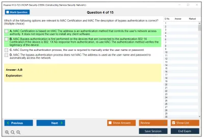 Huawei H12-723 Huawei Certified ICT Professional - Constructing Terminal Security System Practice test exam simulator test engine exam Prep practice test questions answers Image 4