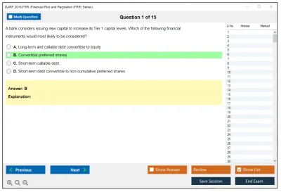 GARP 2016-FRR Financial Risk and Regulation (FRR) Series Practice test exam simulator test engine exam Prep practice test questions answers Image 1