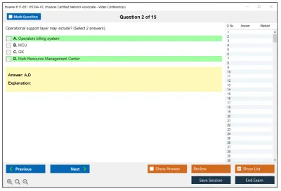 Huawei H11-851 HCNA-VC (Huawei Certified Network Associate - Video Conference) Practice test exam simulator test engine exam Prep practice test questions answers Image 2