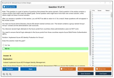Microsoft AZ-301 Microsoft Azure Architect Design Practice test exam simulator test engine exam Prep practice test questions answers Image 15