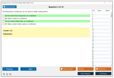Huawei H12-411_V2.0 HCIA-Data Center Facility V2.0 Practice test exam simulator test engine exam Prep practice test questions answers Image 3