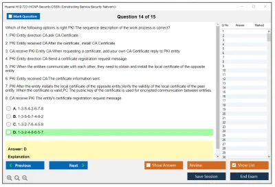 Huawei H12-723 Huawei Certified ICT Professional - Constructing Terminal Security System Practice test exam simulator test engine exam Prep practice test questions answers Image 14