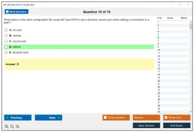 LPI 202-450 LPIC-2 - Exam 202 (part 2 of 2), version 4.5 Practice test exam simulator test engine exam Prep practice test questions answers Image 10