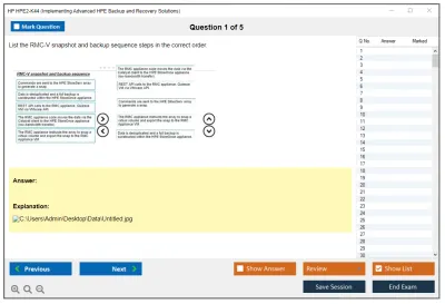 HP HPE2-K44 Implementing Advanced HPE Backup and Recovery Solutions Practice test exam simulator test engine exam Prep practice test questions answers Image 1