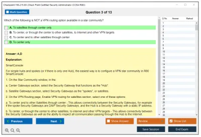 Checkpoint 156-215.80 Check Point Certified Security Administrator (CCSA R80) Practice test exam simulator test engine exam Prep practice test questions answers Image 3