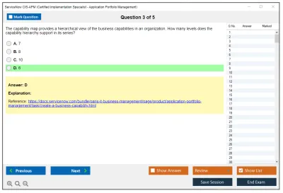 ServiceNow CIS-APM Certified Implementation Specialist - Application Portfolio Management (APM) Practice test exam simulator test engine exam Prep practice test questions answers Image 3