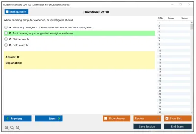 Guidance Software GD0-100 Certification Exam For ENCE North America Practice test exam simulator test engine exam Prep practice test questions answers Image 6