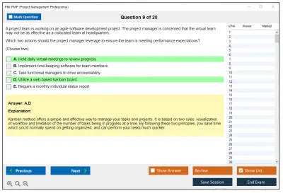 PMI PMP Project Management Professional  (2025 Version) Practice test exam simulator test engine exam Prep practice test questions answers Image 9